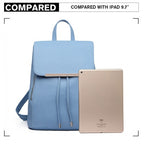 Miss Lulu Stylischer Rucksack aus Kunstleder - Sicherer Tagesrucksack mit Magnetverschluss, Modische PU-Leder Reisetasche