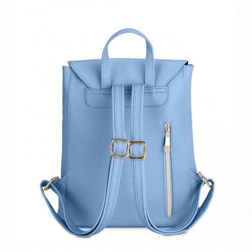 Miss Lulu Stylischer Rucksack aus Kunstleder - Sicherer Tagesrucksack mit Magnetverschluss, Modische PU-Leder Reisetasche