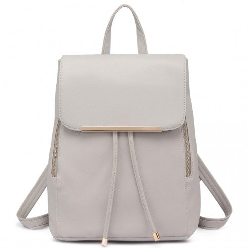 Miss Lulu Stylischer Rucksack aus Kunstleder - Sicherer Tagesrucksack mit Magnetverschluss, Modische PU-Leder Reisetasche