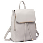 Miss Lulu Stylischer Rucksack aus Kunstleder - Sicherer Tagesrucksack mit Magnetverschluss, Modische PU-Leder Reisetasche
