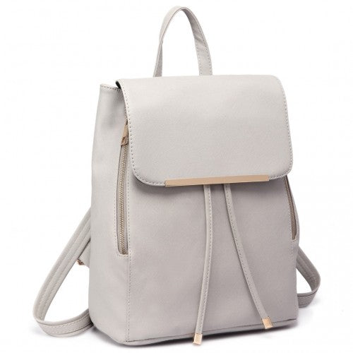 Miss Lulu Stylischer Rucksack aus Kunstleder - Sicherer Tagesrucksack mit Magnetverschluss, Modische PU-Leder Reisetasche