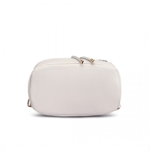 Miss Lulu Stylischer Rucksack aus Kunstleder - Sicherer Tagesrucksack mit Magnetverschluss, Modische PU-Leder Reisetasche