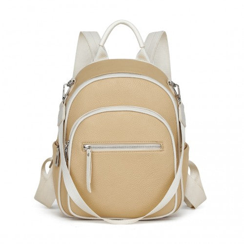 Miss Lulu Umwandelbare Quertasche aus PU-Leder - Leichter Diebstahlsicherer Tagesrucksack mit mehreren Taschen