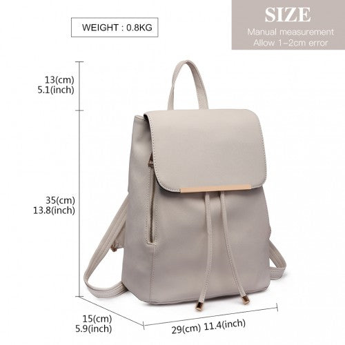 Miss Lulu Kunstleder Stilvolle Mode Rucksack