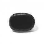 Damen-Strass-Abendtasche - Glänzende Handtasche mit metallischem Ringgriff und Ketten-Umhängeriemen