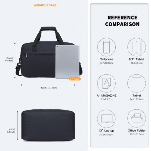 Kono Leichtgewicht Mehrzweck Unisex Sport Duffel-Reisetasche