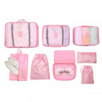 Kono 8 Stück Polyester Reisegepäck Organizer Bag Set