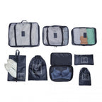 Kono 8 Stück Polyester Reisegepäck Organizer Bag Set
