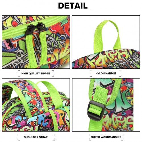 Miss Lulu Mode Graffiti Rucksack für die Schule