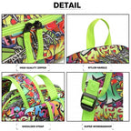 Miss Lulu Mode Graffiti Rucksack für die Schule