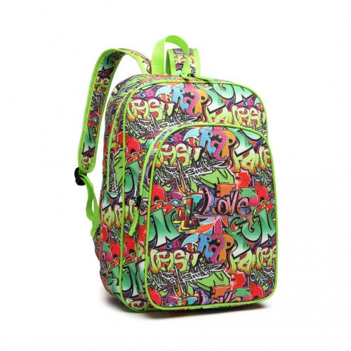 Miss Lulu Mode Graffiti Rucksack für die Schule