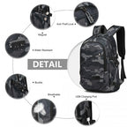 Kono Business Laptop Rucksack mit USB-Ladeanschluss