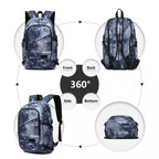 Kono Business Laptop Rucksack mit USB-Ladeanschluss