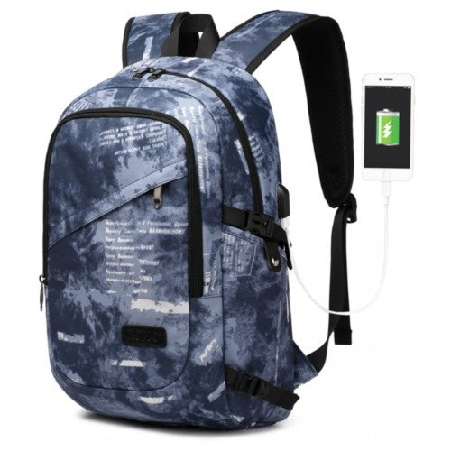 Kono Business Laptop Rucksack mit USB-Ladeanschluss