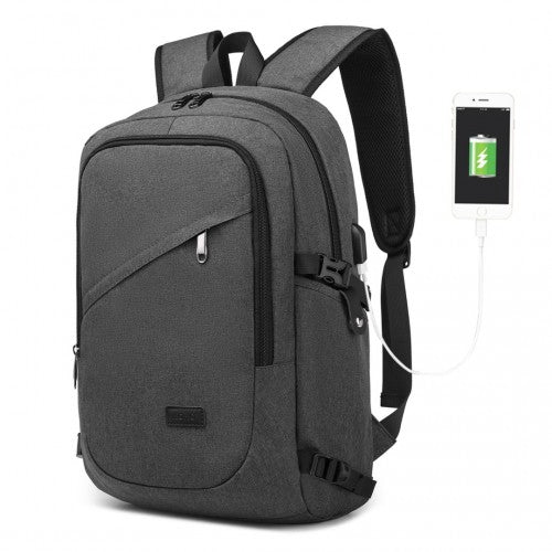 Kono Business Laptop Rucksack mit USB-Ladeanschluss