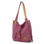 Kono Segeltuch Hobo Schlampig Schultertasche und Rucksack