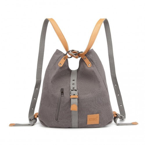 Kono Segeltuch Hobo Schlampig Schultertasche und Rucksack