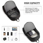 Kono Leuchten im Dunkeln Wasserdichter USB-Laderucksack Mit Mäppchen