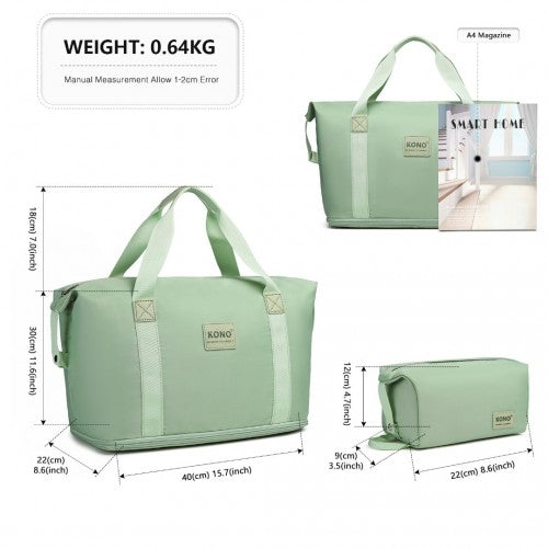 Kono Zwei Stücke Erweiterbar Dauerhaft Wasserdicht Reise-Seesack-Set