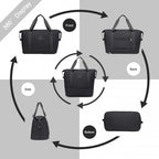 Kono Zwei Stücke Erweiterbar Dauerhaft Wasserdicht Reise-Seesack-Set