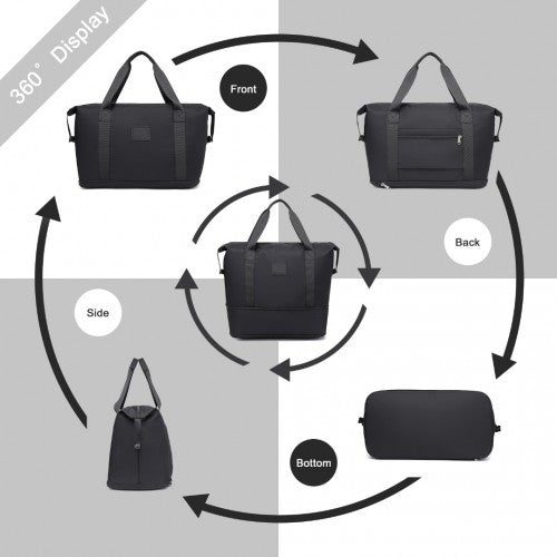 Kono Zwei Stücke Erweiterbar Dauerhaft Wasserdicht Reise-Seesack-Set