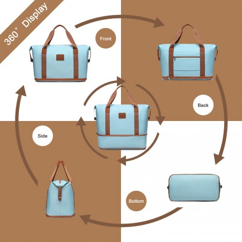 Kono Zwei Stücke Erweiterbar Dauerhaft Wasserdicht Reise-Seesack-Set