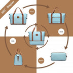 Kono Zwei Stücke Erweiterbar Dauerhaft Wasserdicht Reise-Seesack-Set