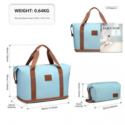 Kono Zwei Stücke Erweiterbar Dauerhaft Wasserdicht Reise-Seesack-Set