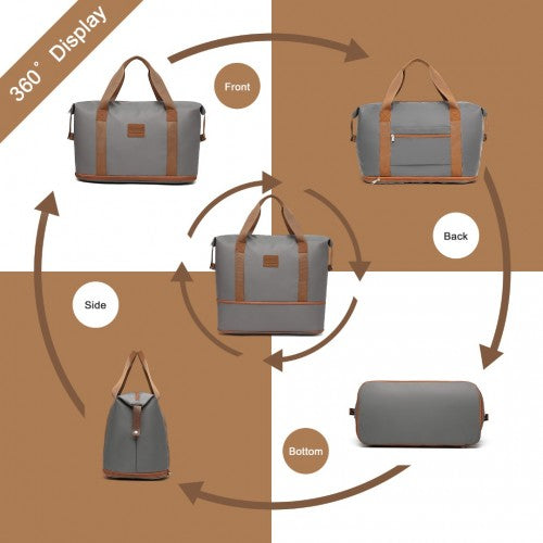 Kono Zwei Stücke Erweiterbar Dauerhaft Wasserdicht Reise-Seesack-Set