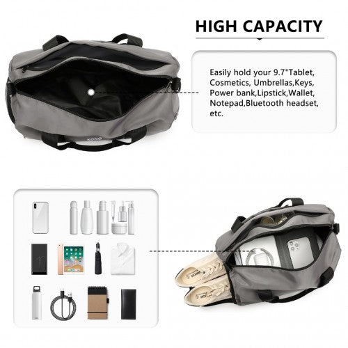 Kono Wasserdicht Seesack Leichtgewicht Sport-Turnbeutel Mit Schuhfach