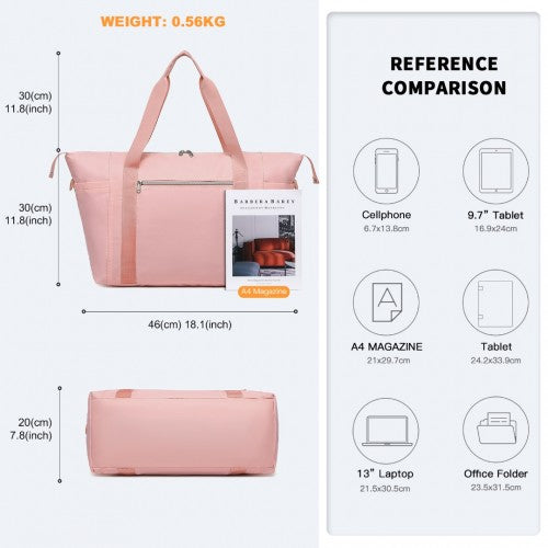 Kono Multifunktional Großes Fassungsvermögen Leichtes Gewicht Wasserabweisend Reisen und Fitnessstudio Seesack mit Nass- und Trockentrennfach