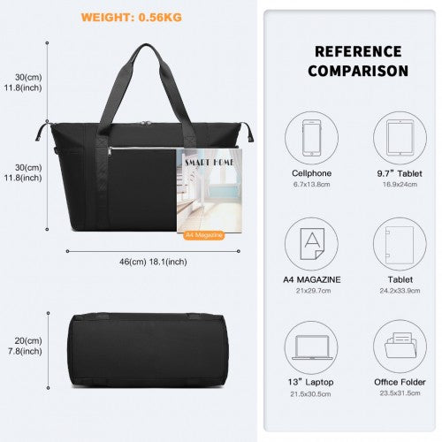 Kono Multifunktional Großes Fassungsvermögen Leichtes Gewicht Wasserabweisend Reisen und Fitnessstudio Seesack mit Nass- und Trockentrennfach