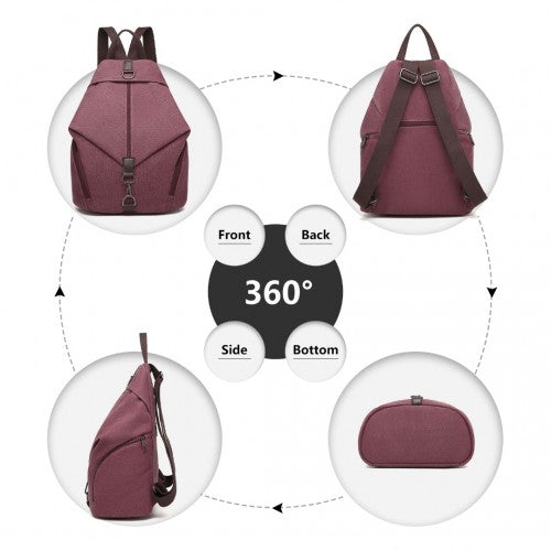 Kono Mode Anti-Theft Canvas Rucksack