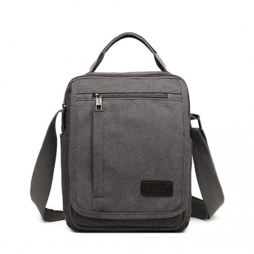 Kono Klein Leinwand RFID-Blockierung Umhängetasche