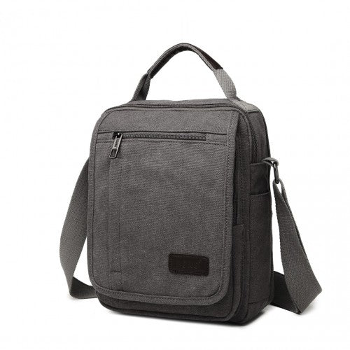 Kono Klein Leinwand RFID-Blockierung Umhängetasche