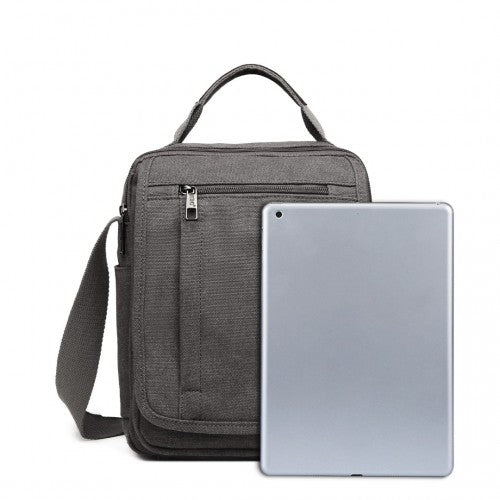 Kono Klein Leinwand RFID-Blockierung Umhängetasche