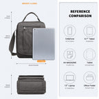 Kono Klein Leinwand RFID-Blockierung Umhängetasche