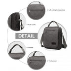 Kono Klein Leinwand RFID-Blockierung Umhängetasche