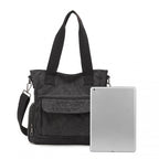 Kono Grosse Kapazität Multi-Fach Leinwand Umhängetasche Tragetasche