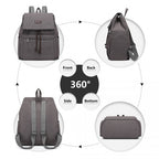 Kono Leinwand Muschelschale Kordelzug Schulrucksack