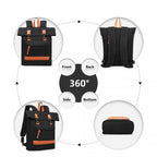 Kono Großes Fassungsvermögen Segeltuch Lässig Reise-Rucksack