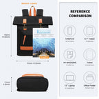 Kono Großes Fassungsvermögen Segeltuch Lässig Reise-Rucksack