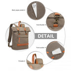 Kono Großes Fassungsvermögen Segeltuch Lässig Reise-Rucksack