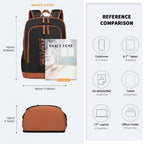 Kono Kontrastreiche Farben Wasserdicht Lässig Rucksack Mit Laptop-Fach