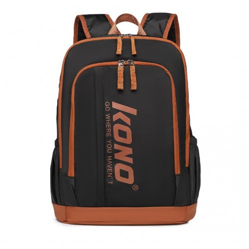 Kono Kontrastreiche Farben Wasserdicht Lässig Rucksack Mit Laptop-Fach