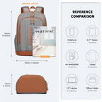 Kono Kontrastreiche Farben Wasserdicht Lässig Rucksack Mit Laptop-Fach