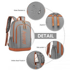 Kono Kontrastreiche Farben Wasserdicht Lässig Rucksack Mit Laptop-Fach