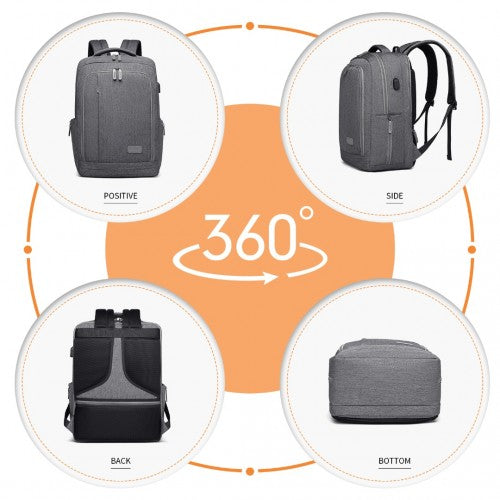 Kono Rucksack mit mehreren Fächern und USB-Anschluss