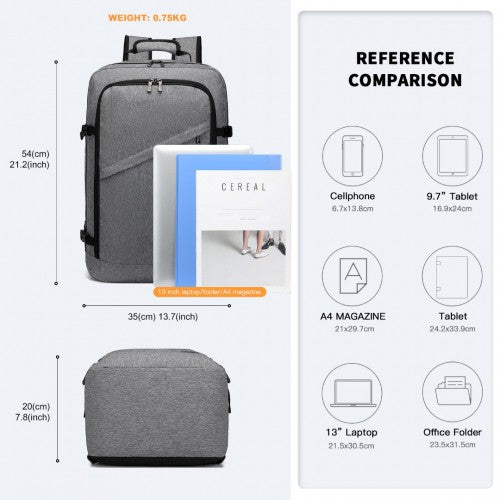 Kono Leicht Kabinentasche Reise-Business-Rucksack