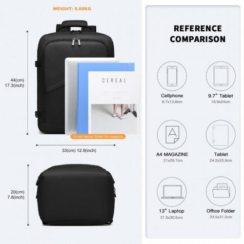 Kono Leicht Kabinentasche Reise-Business-Rucksack